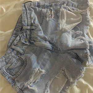 American Eagle Outfitters Light Blue Denim Shorts